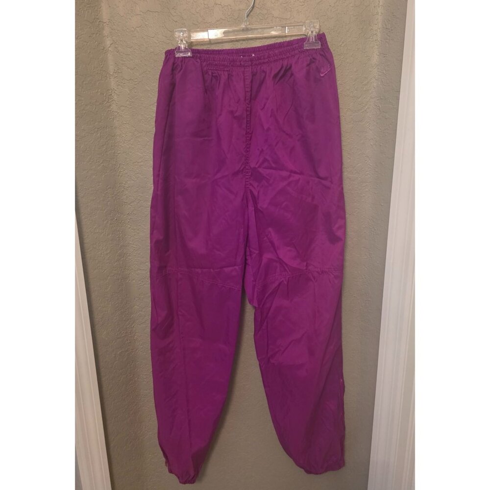 Vtg Nike Fuchsia Pink Lightweight Windbreaker Track Pants M - 80s 90s Y2K - GUC